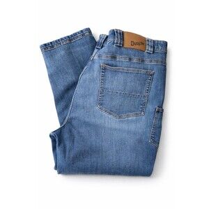 Duluth Trading Men's Blue Ballroom Double Flex 44x30 Workwear Outdoor Denim.